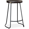 Buy Industrial Bar Stool 66 cm Aiyana - Dark wood and metal Yellow 59584 home delivery